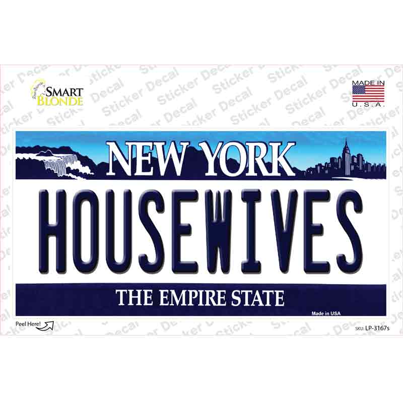 Housewives New York Novelty Sticker Decal
