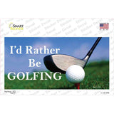 Rather Be Golfing Novelty Sticker Decal