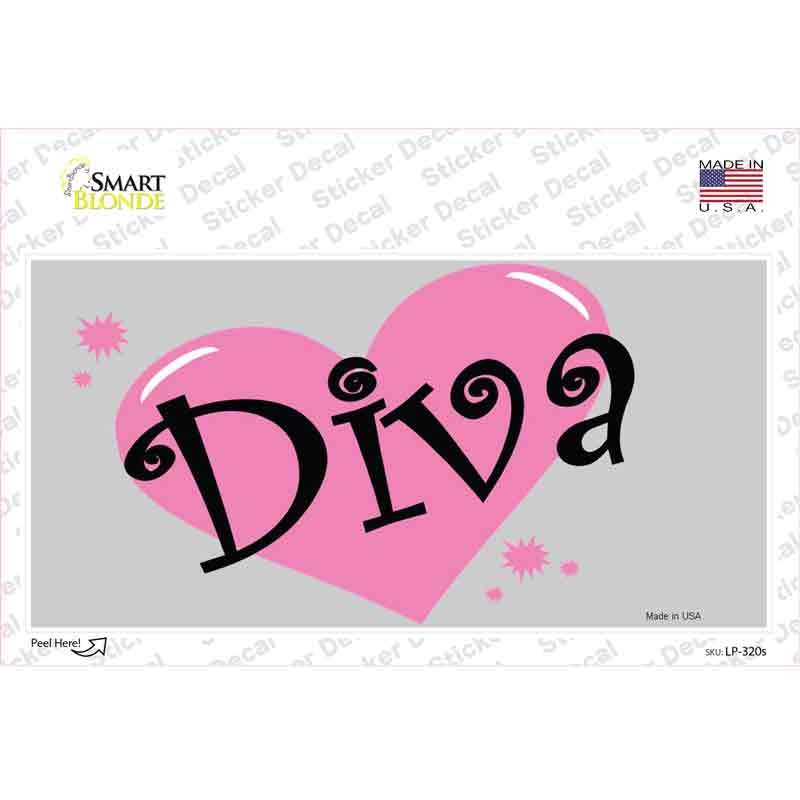 Diva Novelty Sticker Decal