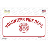 Volunteer Fire Department Novelty Sticker Decal