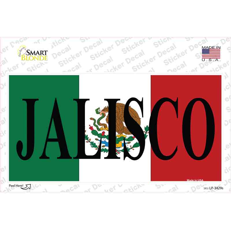 Jalisco Mexico Background Novelty Sticker Decal