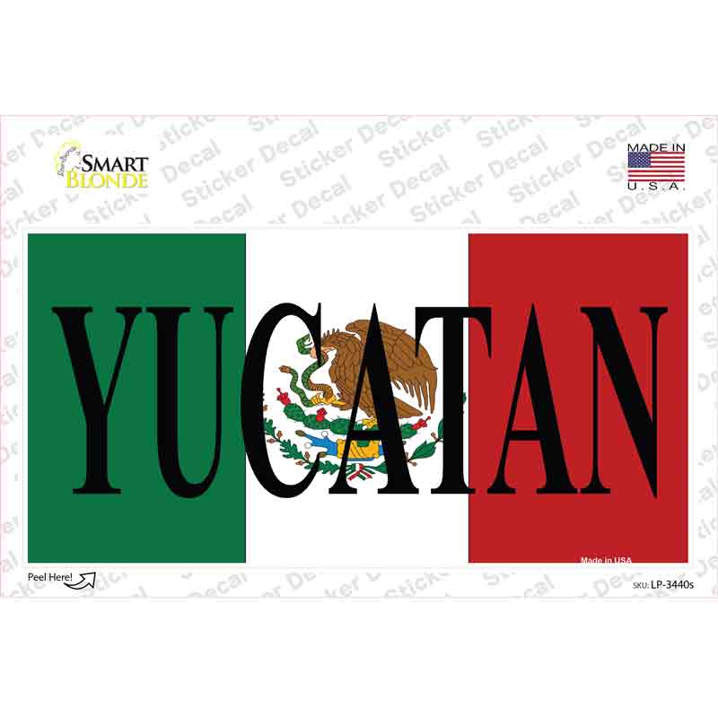 Yucatan Novelty Sticker Decal
