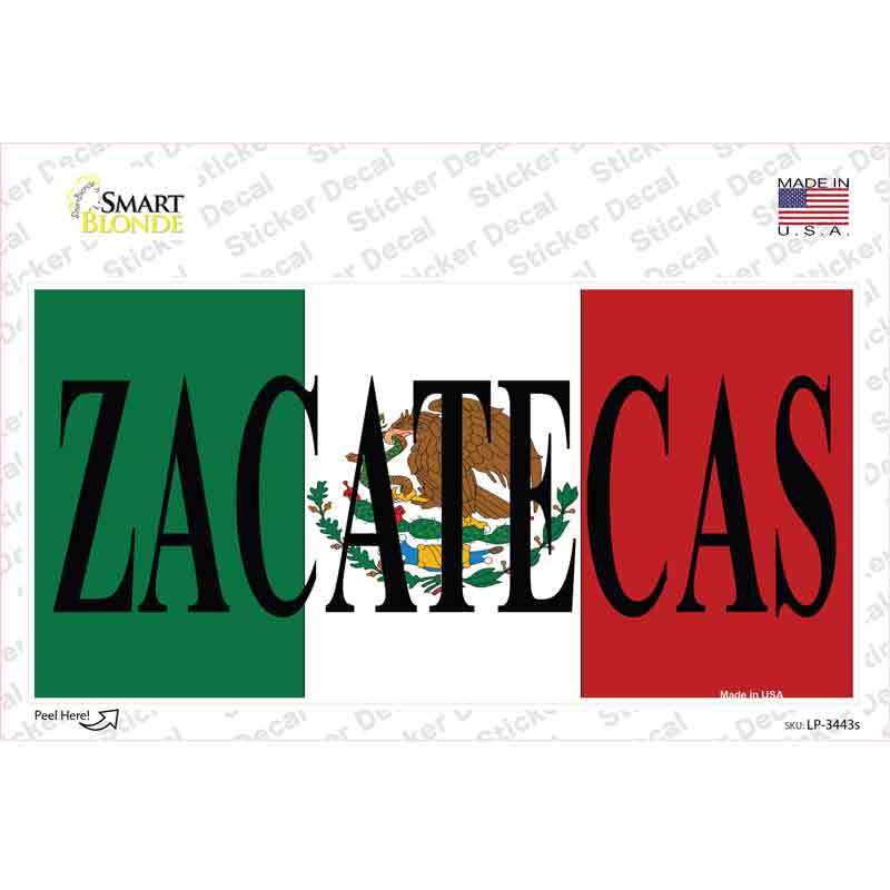 Zacatecas Novelty Sticker Decal