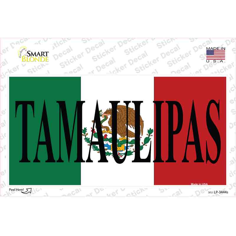 Tamaulipas Mexico Background Novelty Sticker Decal