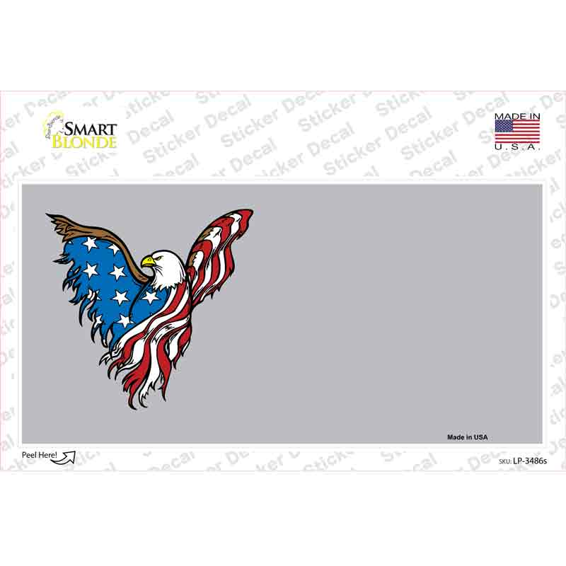 American Eagle Offset Novelty Sticker Decal