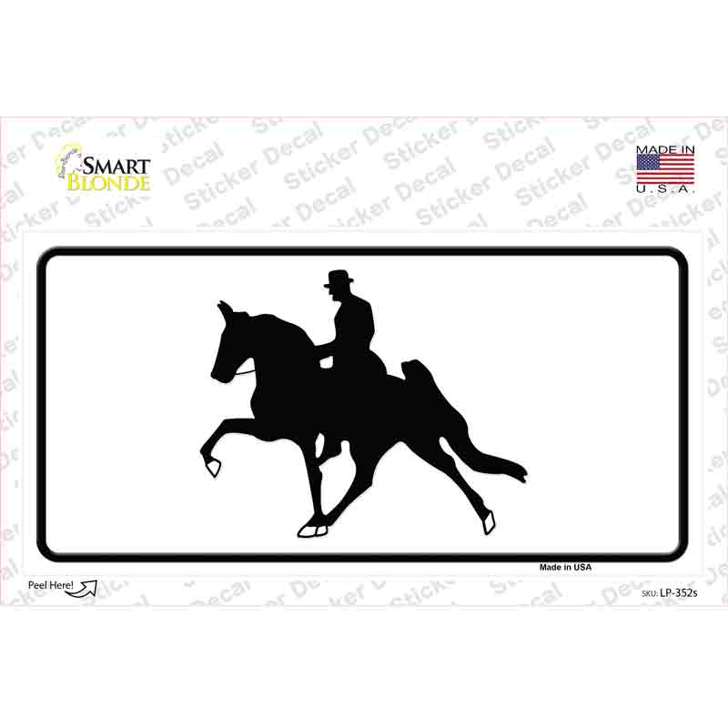 Horse With Rider Novelty Sticker Decal