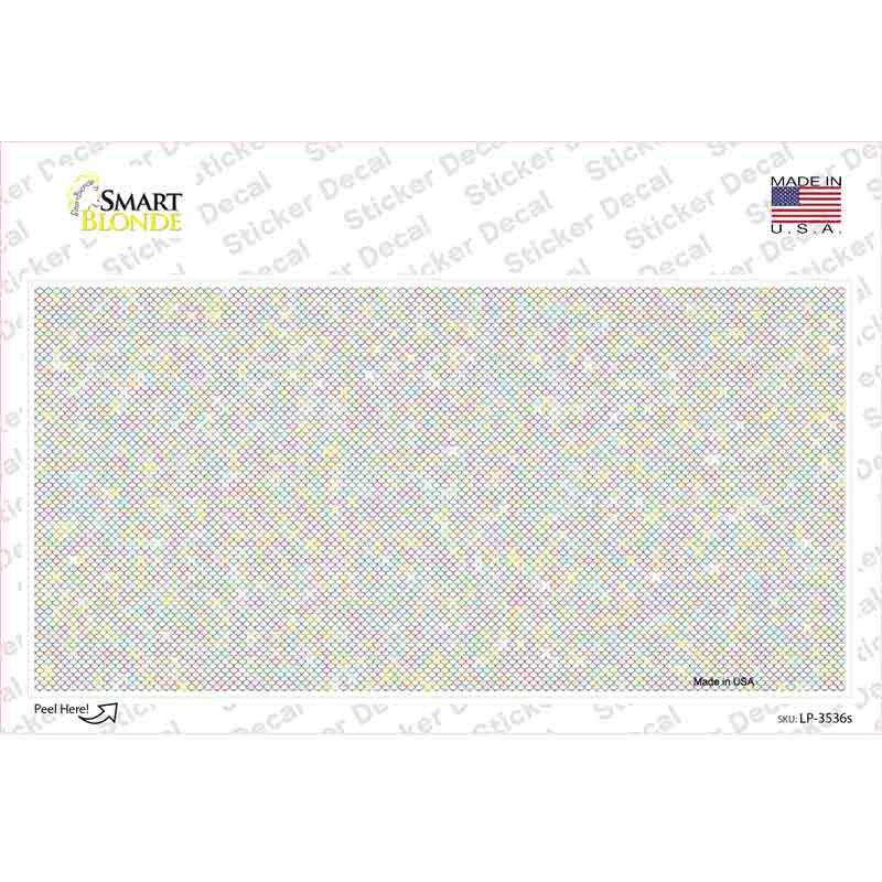 Fish Scale Novelty Sticker Decal