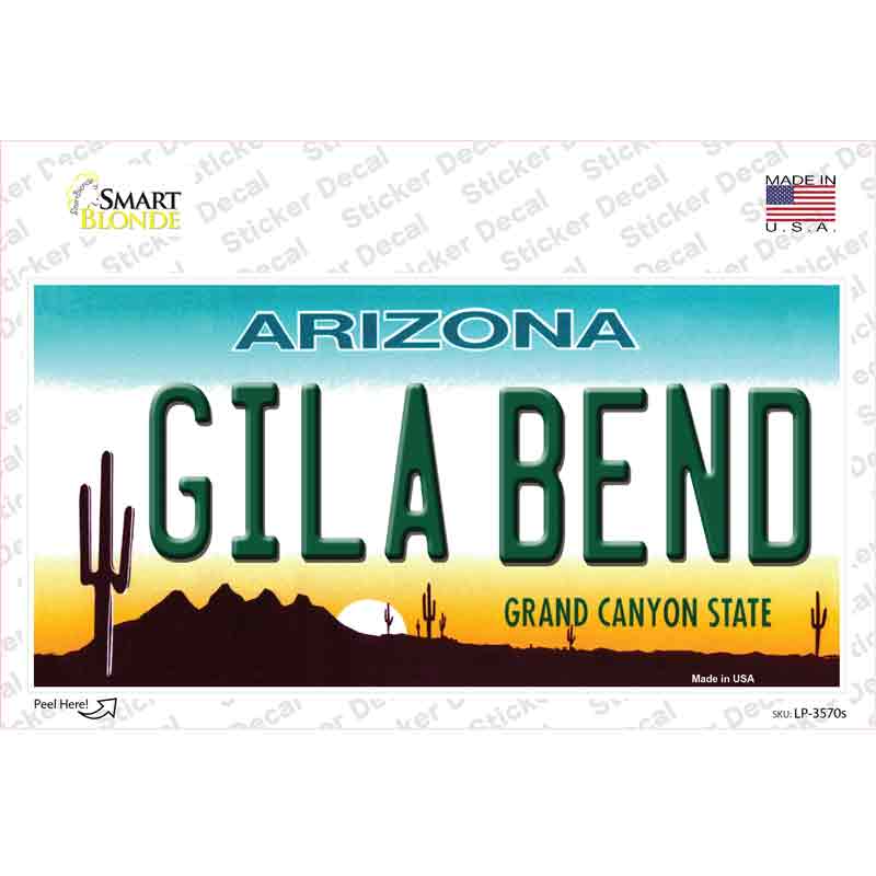 Gila Bend Arizona Novelty Sticker Decal