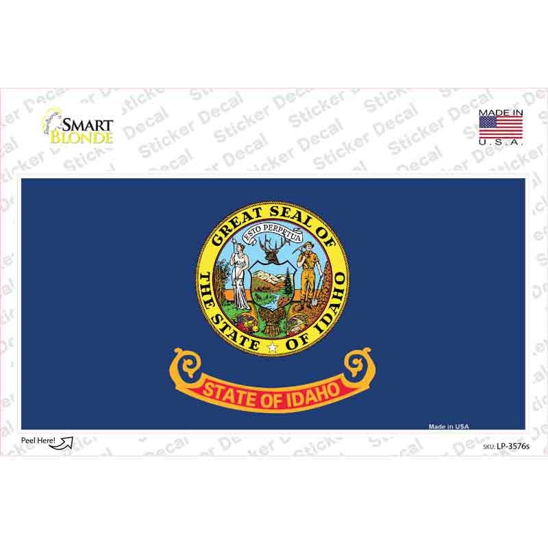 Idaho State Flag Novelty Sticker Decal