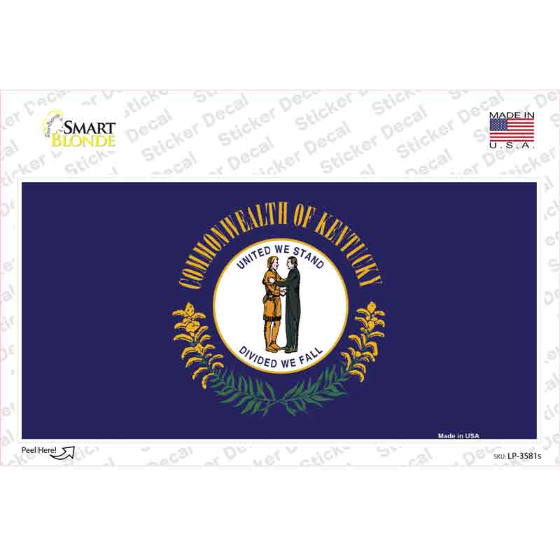 Kentucky State Flag Novelty Sticker Decal
