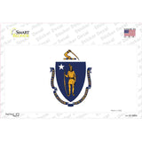 Massachusetts State Flag Novelty Sticker Decal