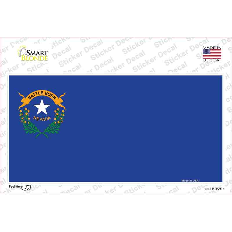 Nevada State Flag Novelty Sticker Decal