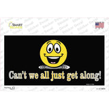 Cant We All Get Along Novelty Sticker Decal