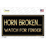 Horn Broken Watch For Finger Novelty Sticker Decal