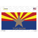 Tucson Arizona State Flag Novelty Sticker Decal