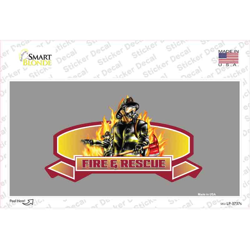 Fire Rescue Novelty Sticker Decal