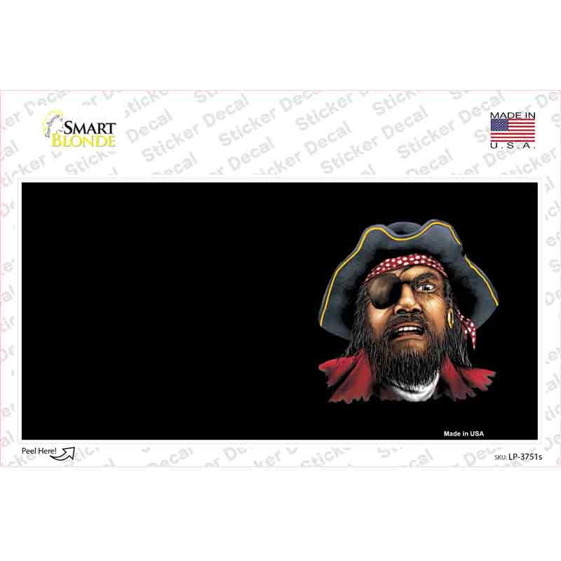 Pirate Offset Novelty Sticker Decal