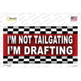 Not Tailgating Drafting Novelty Sticker Decal