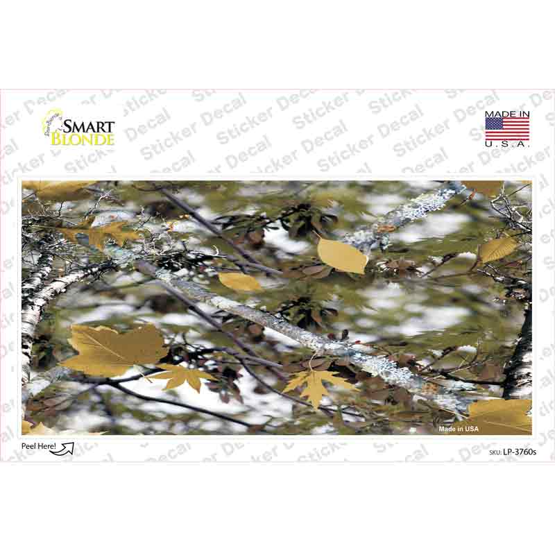 Real Leaf Camouflage Novelty Sticker Decal