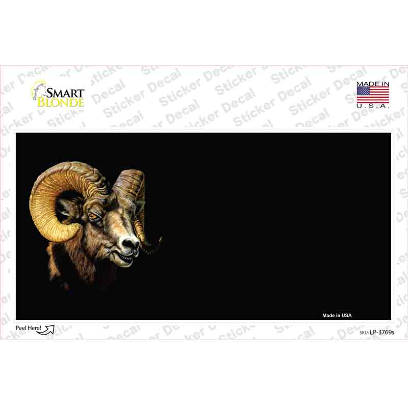 Big Horn Sheep Offset Novelty Sticker Decal