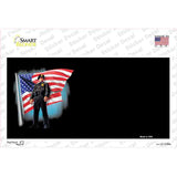 Police Officer American Flag Offset Novelty Sticker Decal