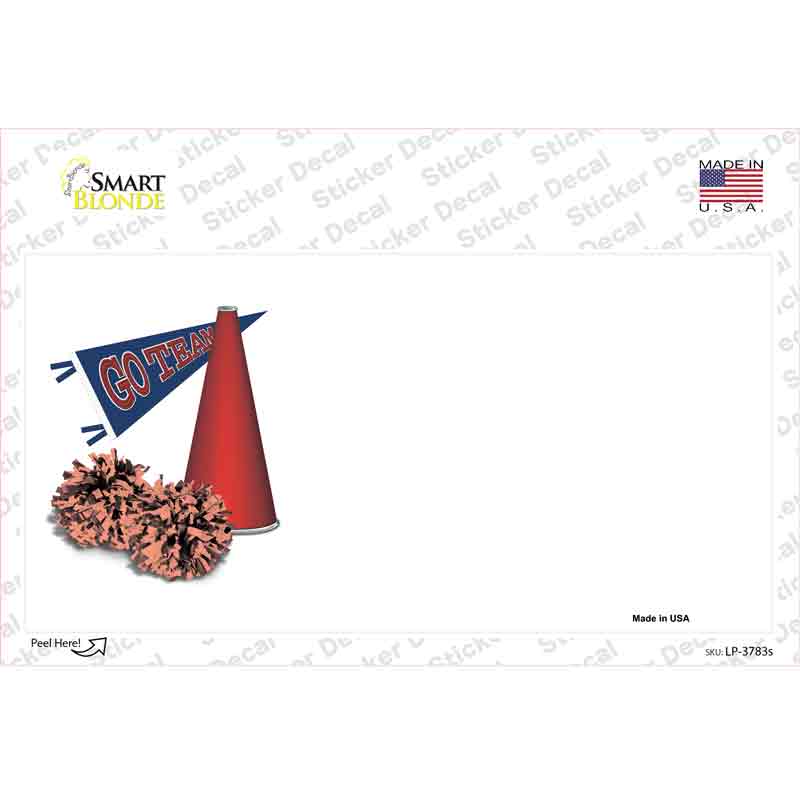 Pom And Cheer Offset Novelty Sticker Decal