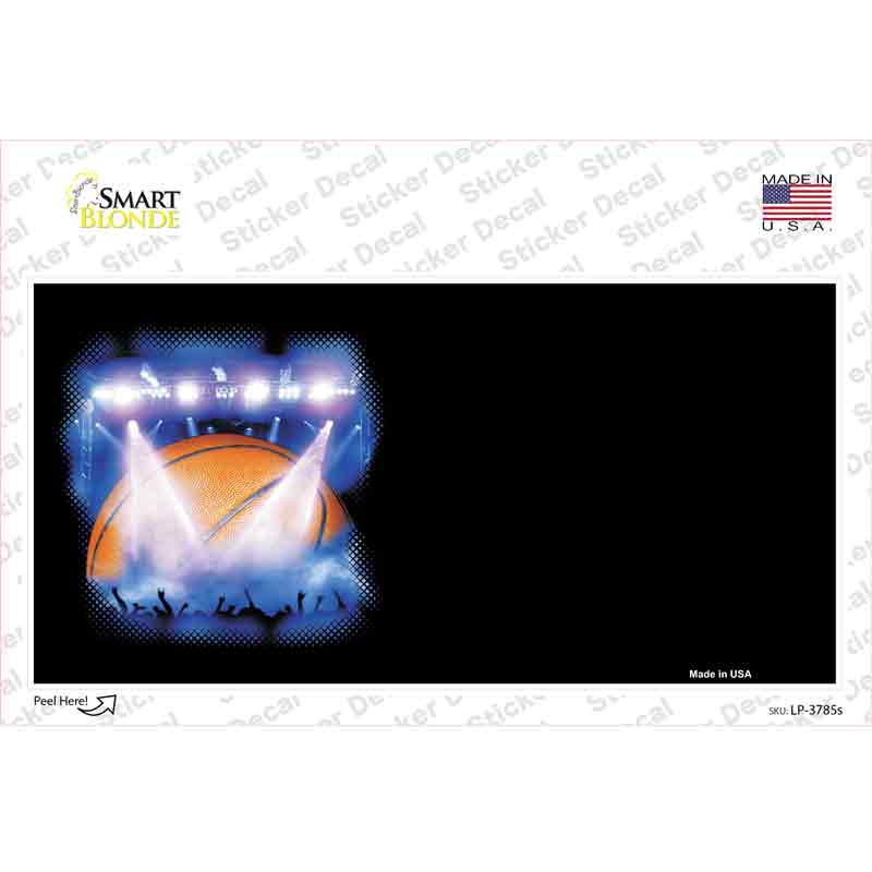 Basketball Game Offset Novelty Sticker Decal