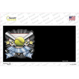 Softball Banner Offset Novelty Sticker Decal