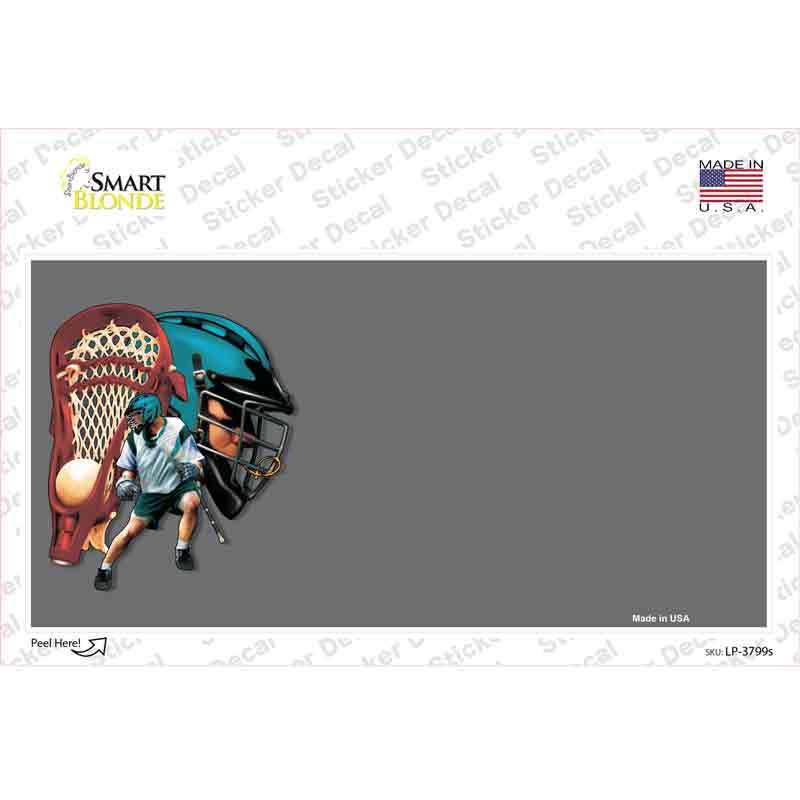 Lacrosse Offset Novelty Sticker Decal