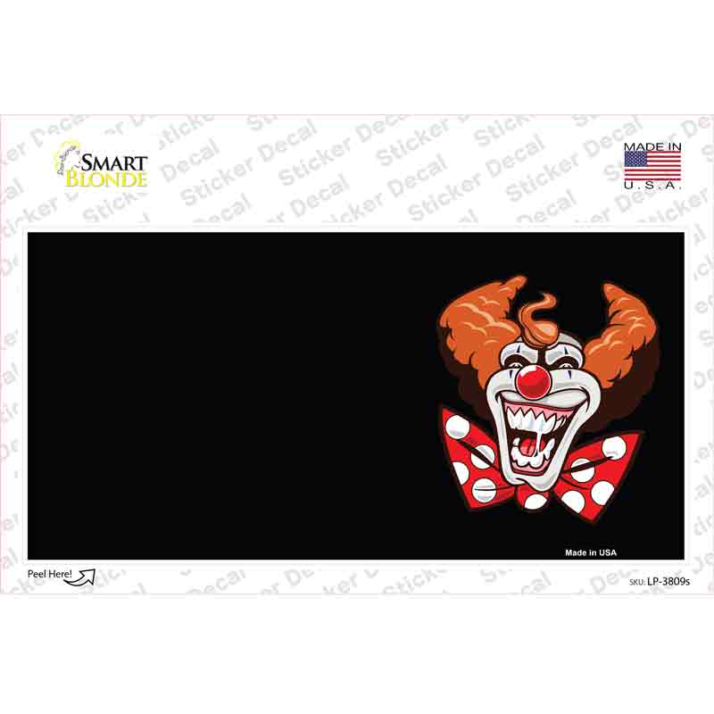 Clown Offset Novelty Sticker Decal