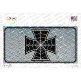 Maltese Cross Spider Web Novelty Sticker Decal