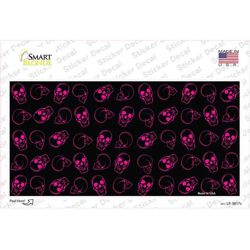 Purple Skulls Novelty Sticker Decal
