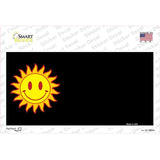 Sun Smiley Offset Novelty Sticker Decal