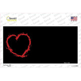 Heart Offset Novelty Sticker Decal