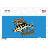 Gone Fishin Novelty Sticker Decal