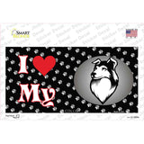 I Love My Collie Novelty Sticker Decal