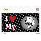 I Love My Golden Retriever Novelty Sticker Decal