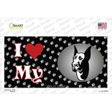 I Love My Great Dane Novelty Sticker Decal