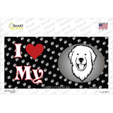 I Love My Great Pyrenees Novelty Sticker Decal