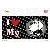 I Love My Mastiff Novelty Sticker Decal