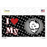I Love My Pomeranian Novelty Sticker Decal