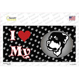 I Love My Rottweiler Novelty Sticker Decal
