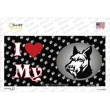 I Love My Scottish Terrier Novelty Sticker Decal