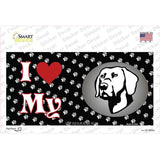 I Love My Weimaraner Novelty Sticker Decal