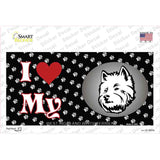 I Love My West Highland White Terrier Dog Novelty Sticker Decal