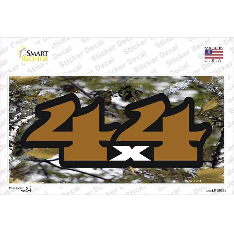 4x4 Camouflage Novelty Sticker Decal