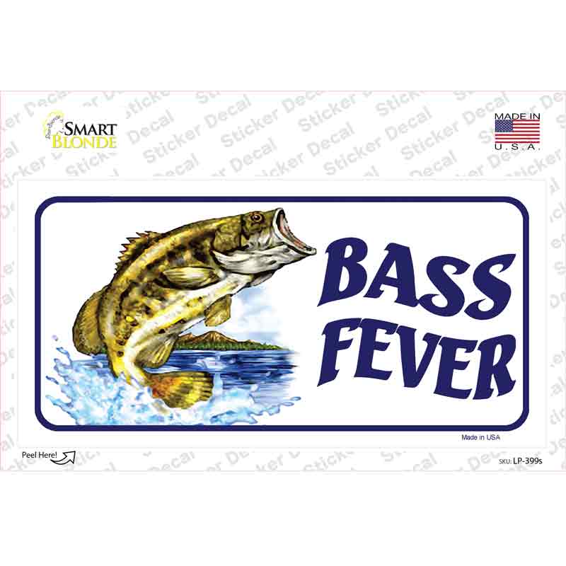 Bass Fever Novelty Sticker Decal
