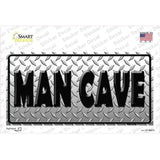 Man Cave Diamond Effect Novelty Sticker Decal