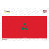 Morocco Flag Novelty Sticker Decal