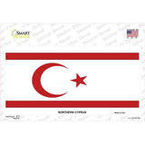 Northern Cyprus Flag Novelty Sticker Decal